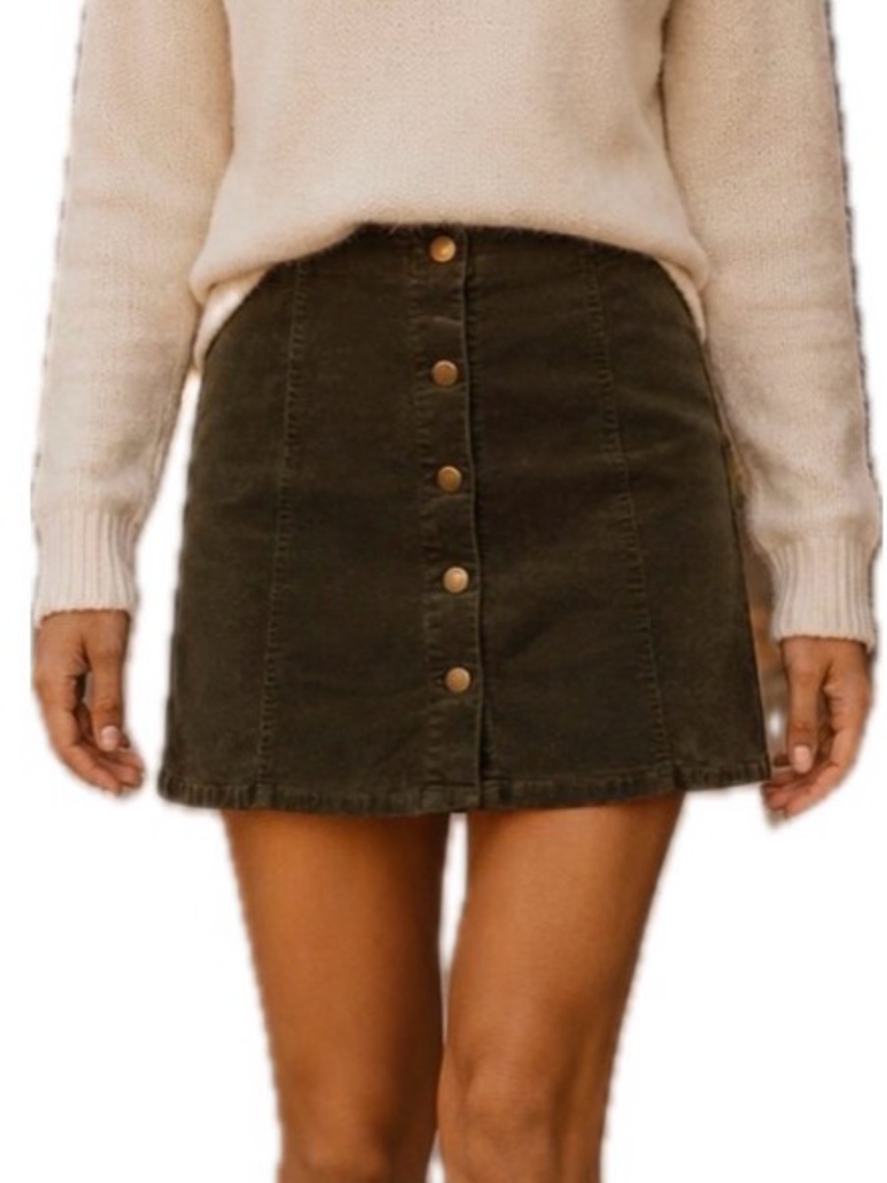 Sans Souci Corduroy Skirt. Size 12.
